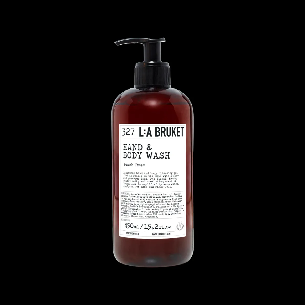 327 Beach Rose Hand & Body Wash 450ml
