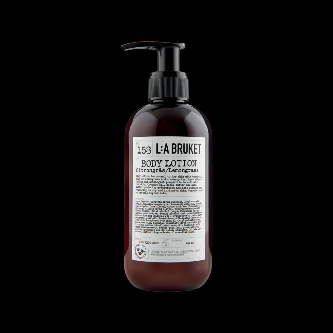 158 Body Lotion Lemongrass 240ml