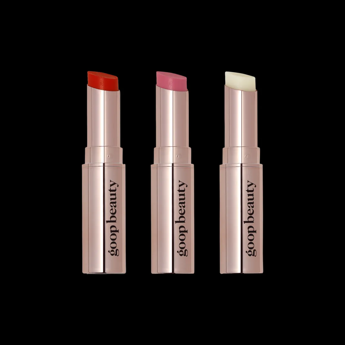 Clean Nourishing Lip Balm Trio Clear/Tomato/Peony