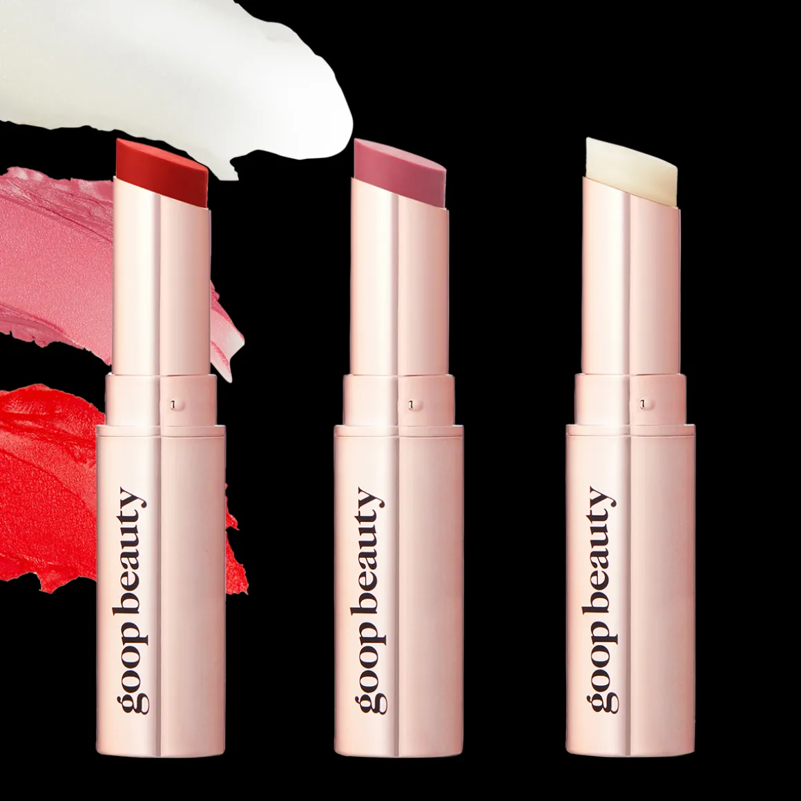 Clean Nourishing Lip Balm Trio Clear/Tomato/Peony