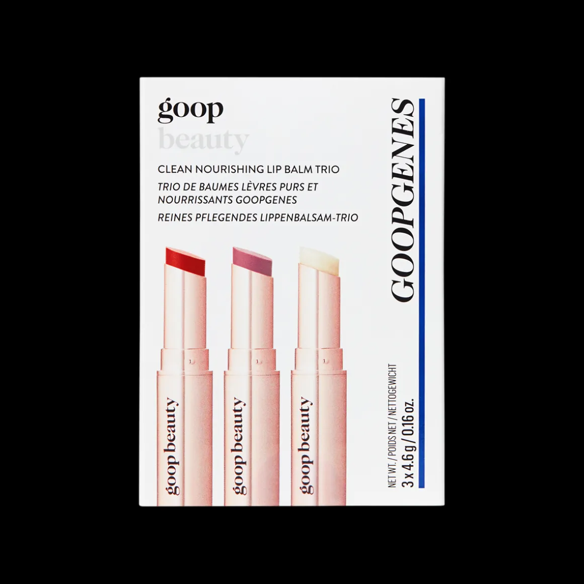Clean Nourishing Lip Balm Trio Clear/Tomato/Peony