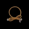 Hair Tie with Gold Bead Gold