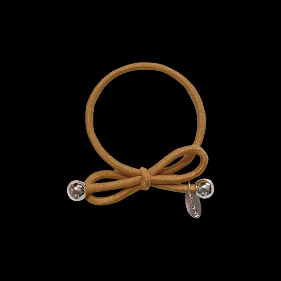 Hair Tie with Gold Bead Gold