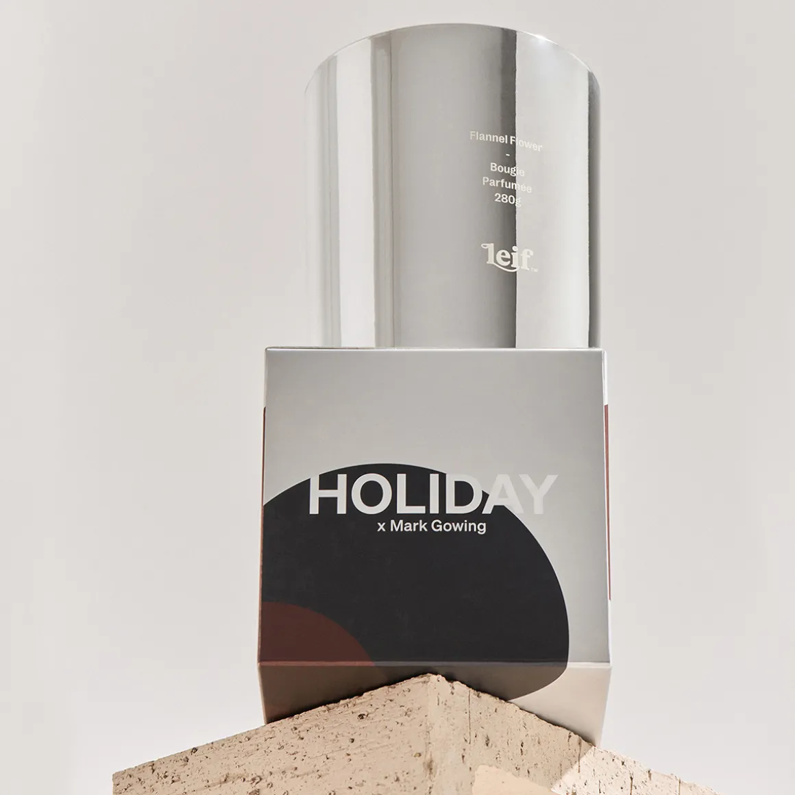 Holiday Flannel Flower Candle 280gr