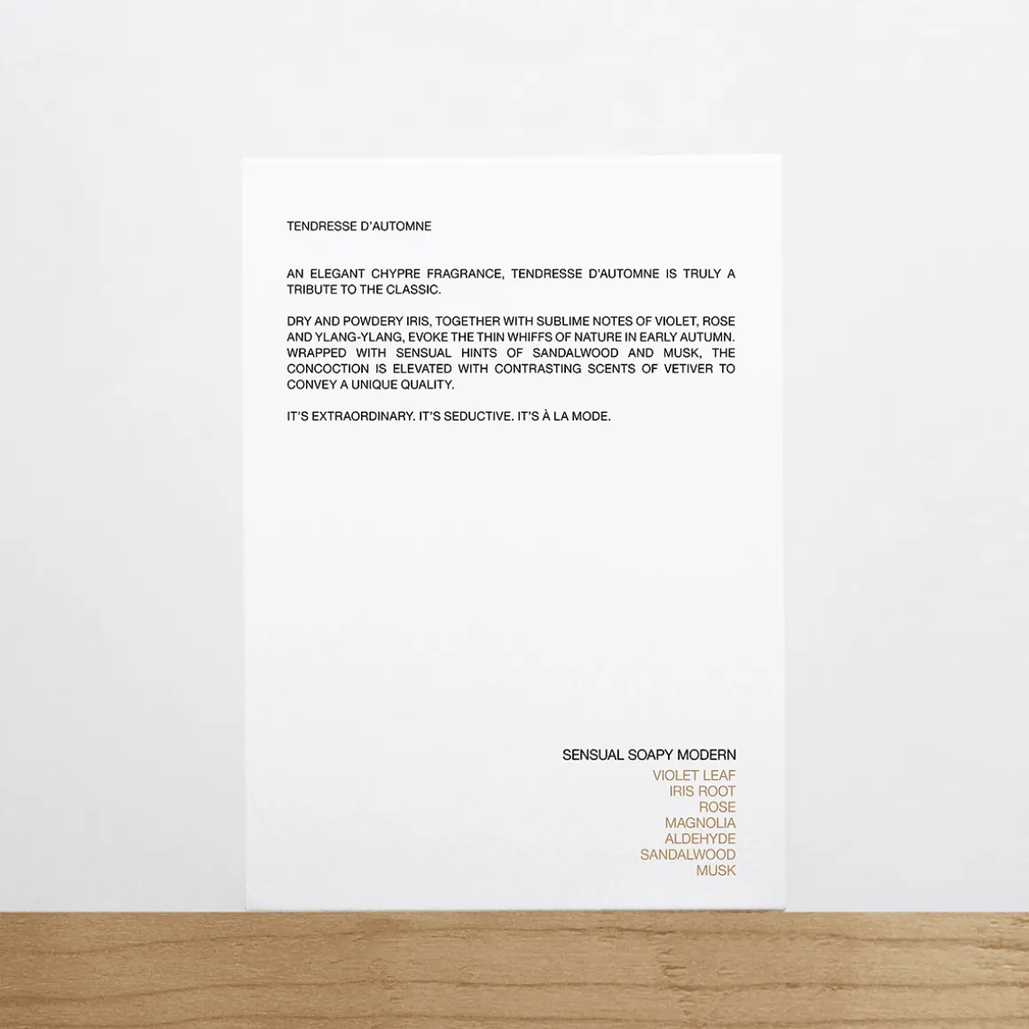 Tendresse D'automne Eau de parfum 100ml